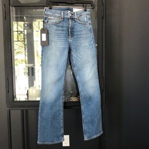 NWT Rag and Bone Nina, high rise ankle flare jean.